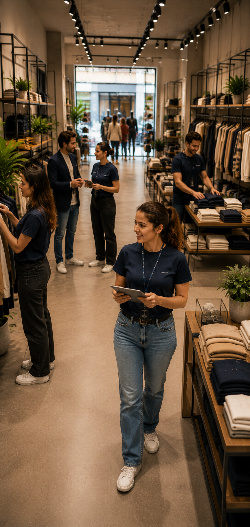 Operatore retail in store contemporaneo